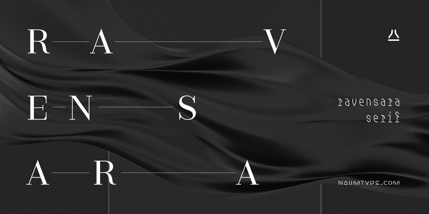 Przykład czcionki Ravensara Serif Light